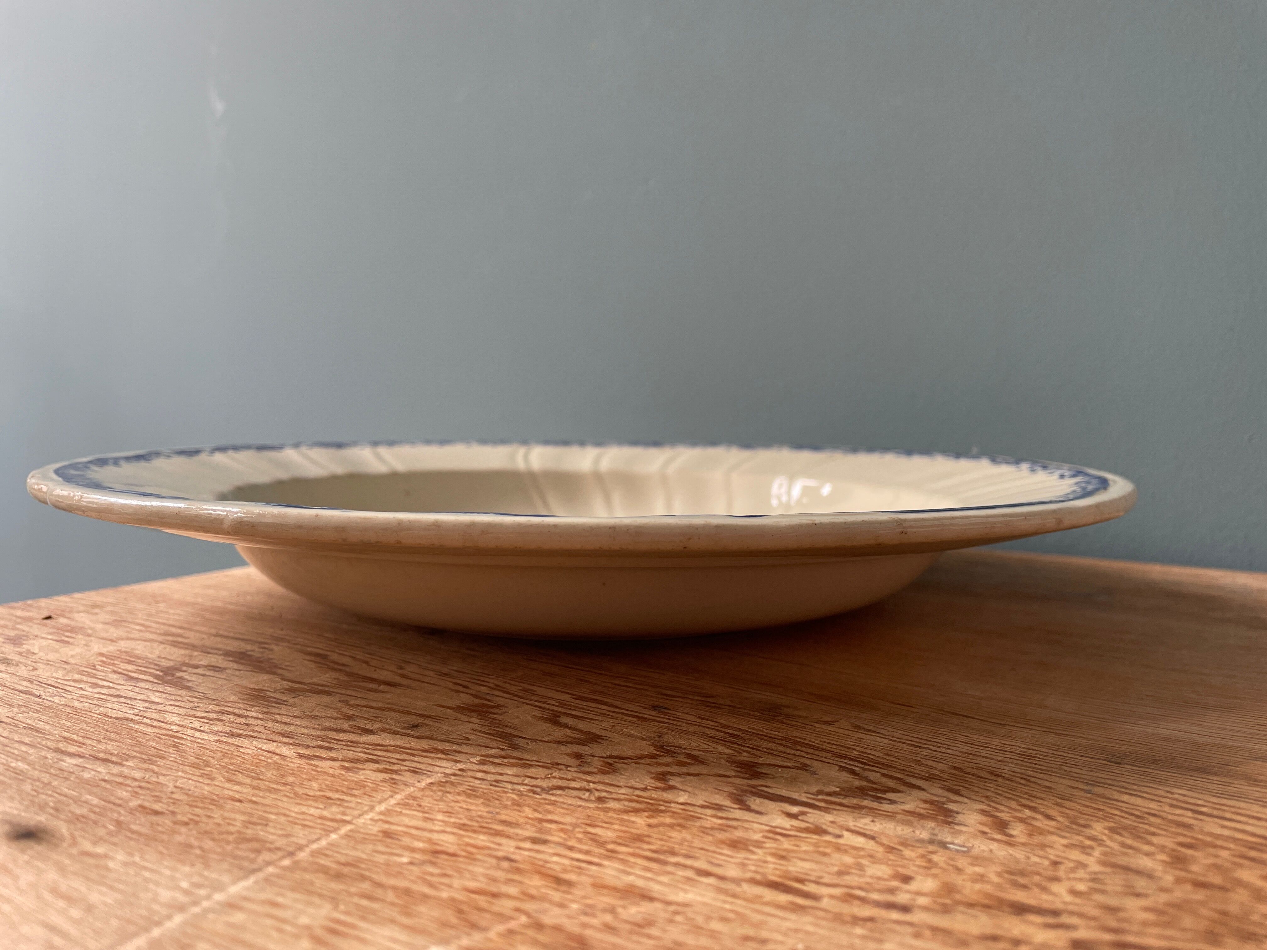 Round hollow dish nineteenth in gien earthenware