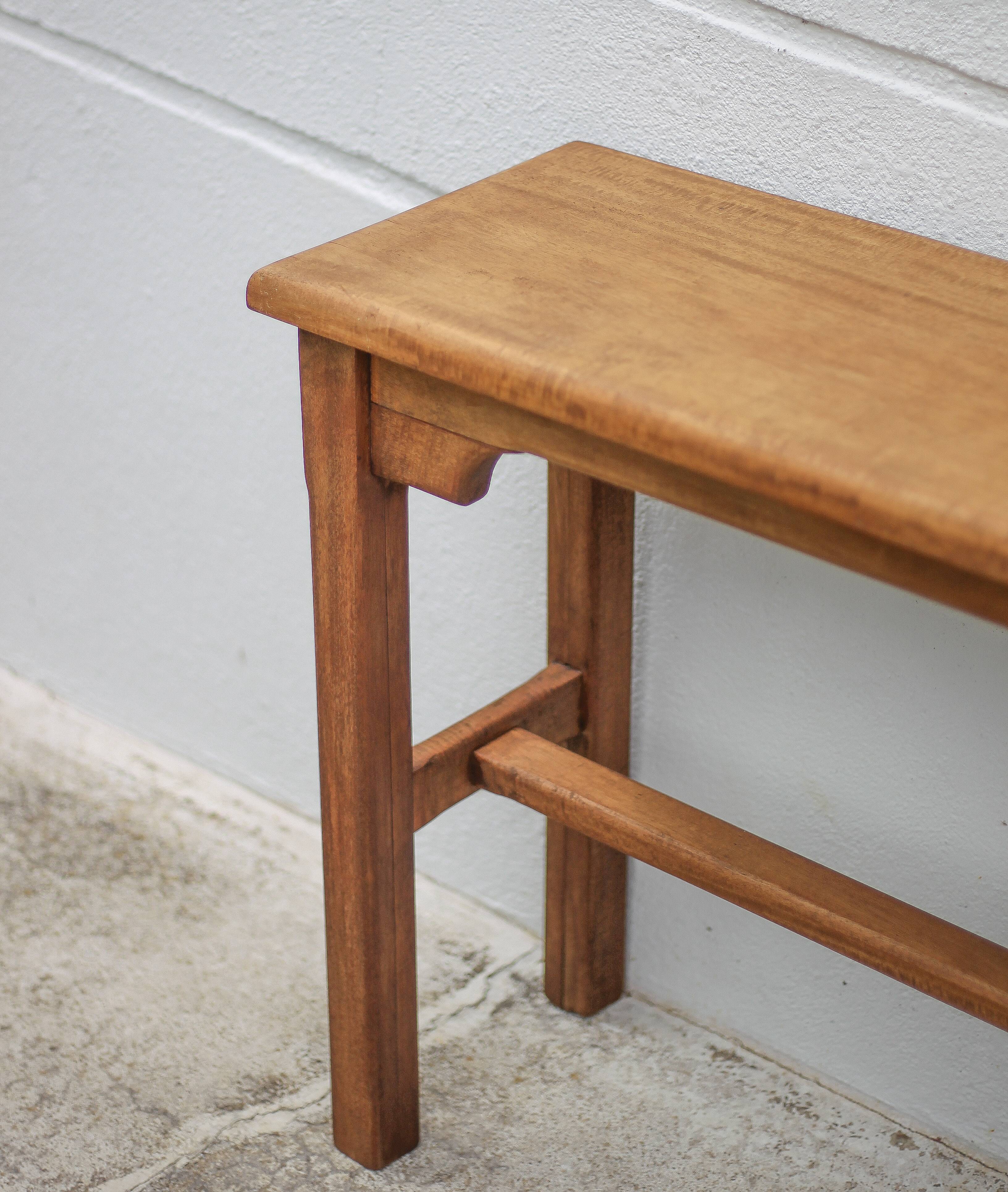 Vintage wooden console, wooden furniture, console table, interior decoration