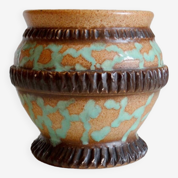 Small glazed ceramic pot cover