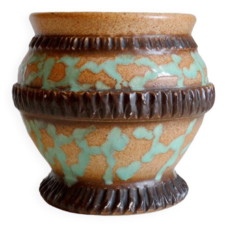 Small glazed ceramic pot cover