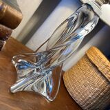 Crystal lamp with dark grey lampshade