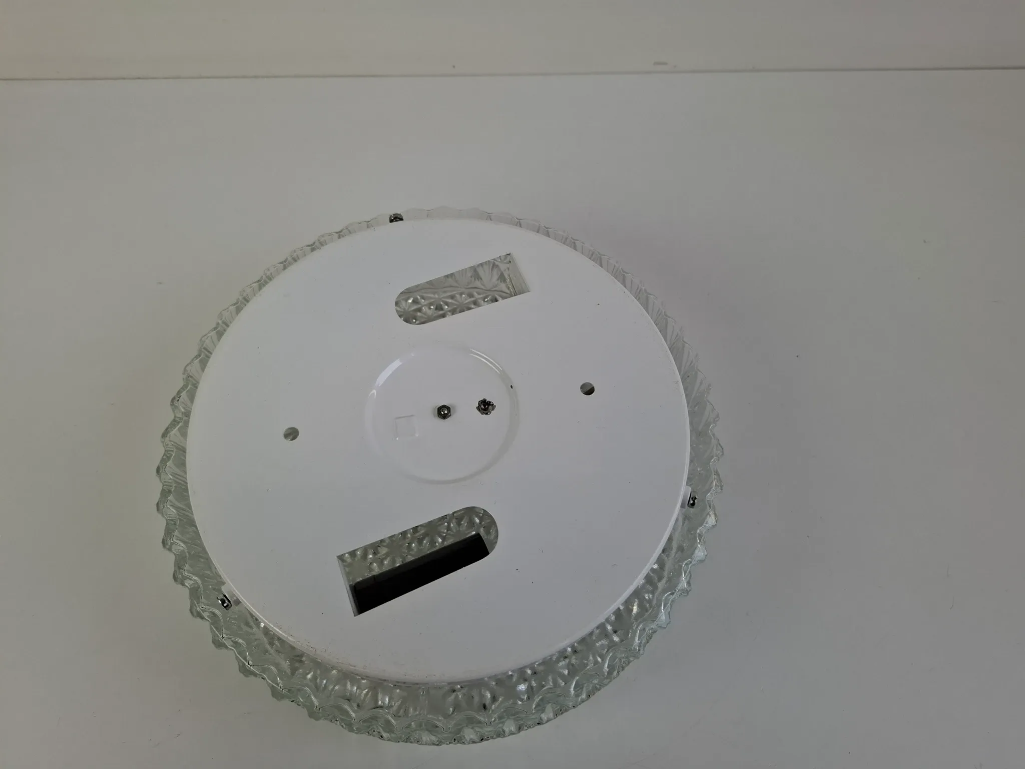 1990s Czech Geometric Glass Ceiling or Wall Light