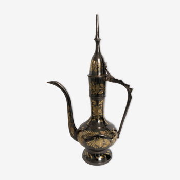 Oriental brass teapot