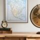North America. Geographical map printed in 1900.