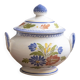 Quimper earthenware soup tureen "Anne"