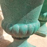Pair of Medici Vases in old reconstituted stone 1950s