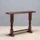 Antique console in stained oak and walnut, Italy, early 20th century.