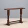 Antique console in stained oak and walnut, Italy, early 20th century.