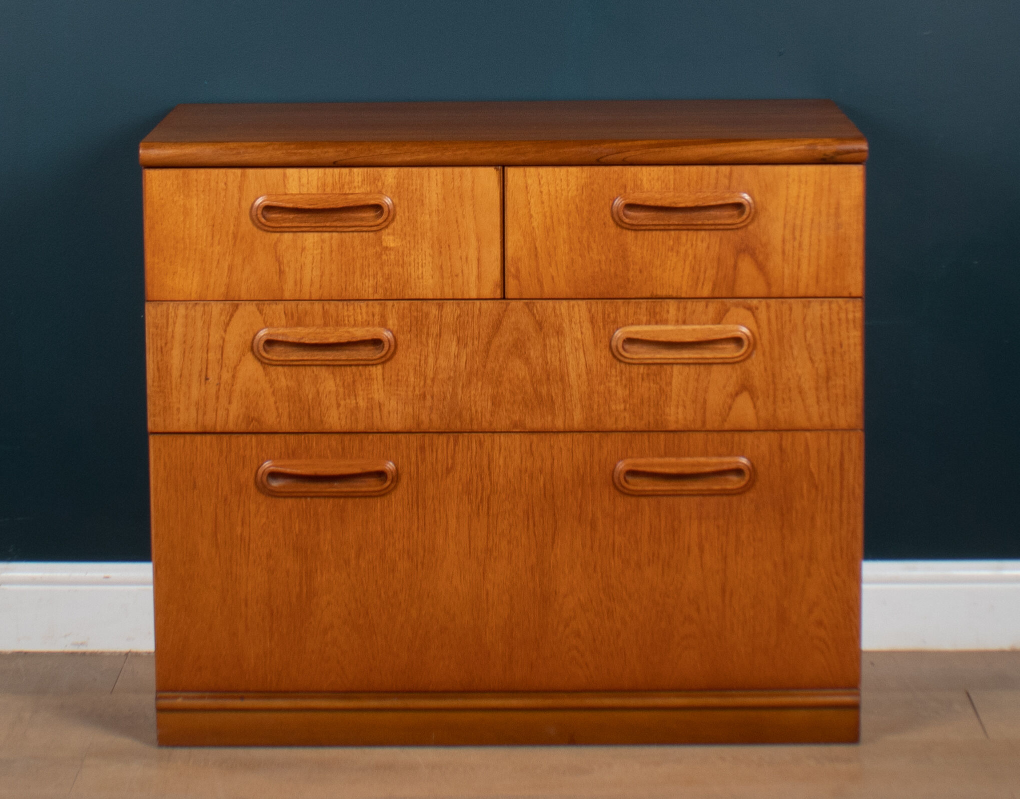 Restored Teak 1960s Retro 2 Drawer Over 3 Chest Of Drawers By Meredew