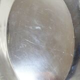 Small hollow tray, silver-plated brass cup, antique rococo style