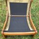 3 vintage khaki wood and suede heaters 70s