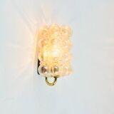 Paire d'appliques murales en verre bullé style Mid-Century - H. Tynell pour Limburg, années 1960