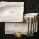 Lot of 6 old GJ monogrammed towels