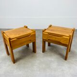 Pair of homemade elm bedside tables Regain