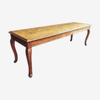 Old table pine dining table 76 x 256 cm