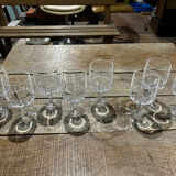 Set of 8 Vendome crystal glasses