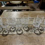 Set of 8 Vendome crystal glasses