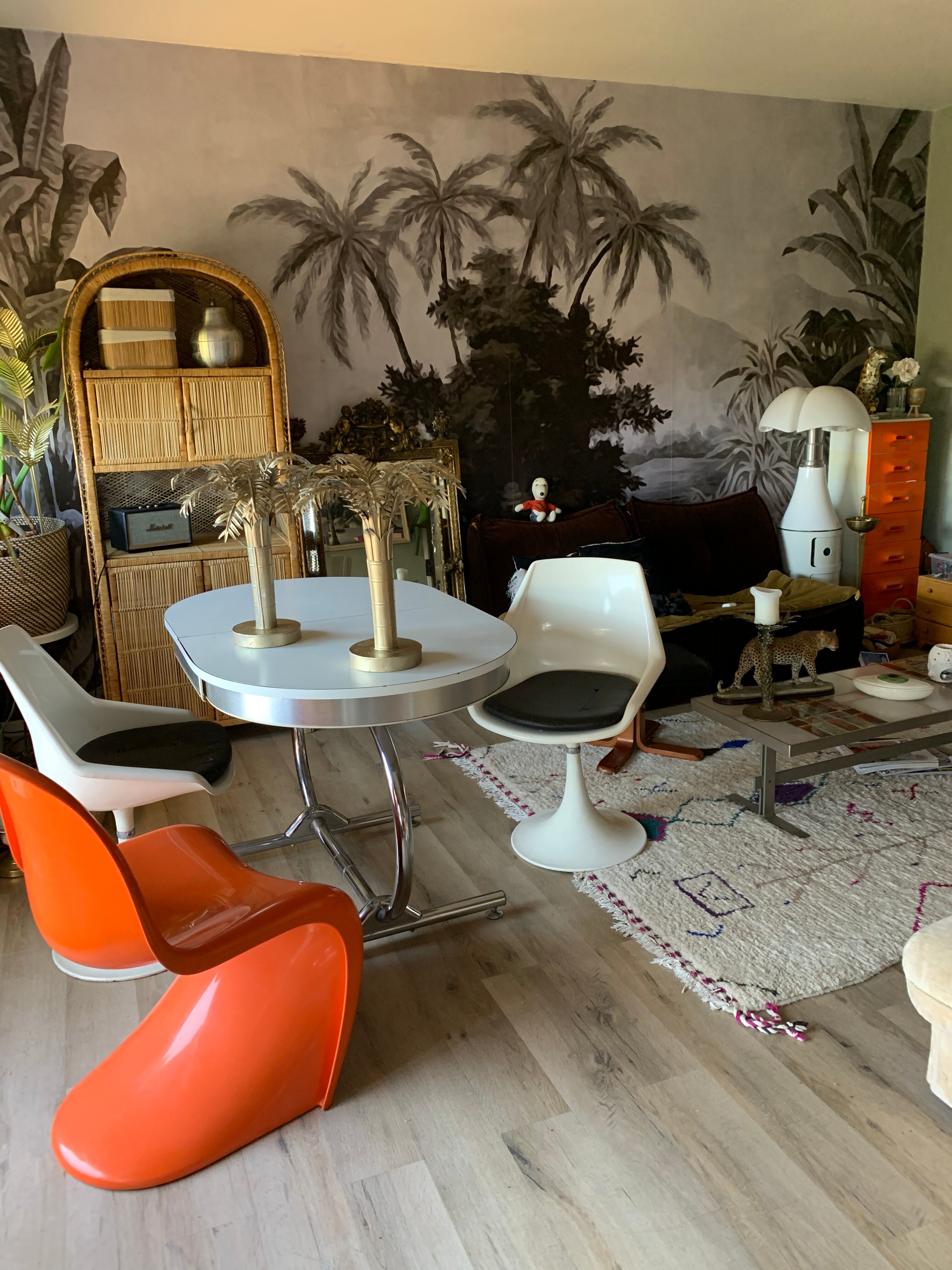 Formica table and chrome