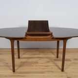 Table à manger ovale extensible en palissandre de McIntosh, années 1960
