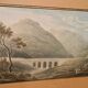 19th Century Watercolour on Paper – Landscape with Aqueduct and Bridge