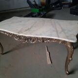 Table basse dessus marbre