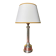 Table lamp Empire style chrome metal 1970