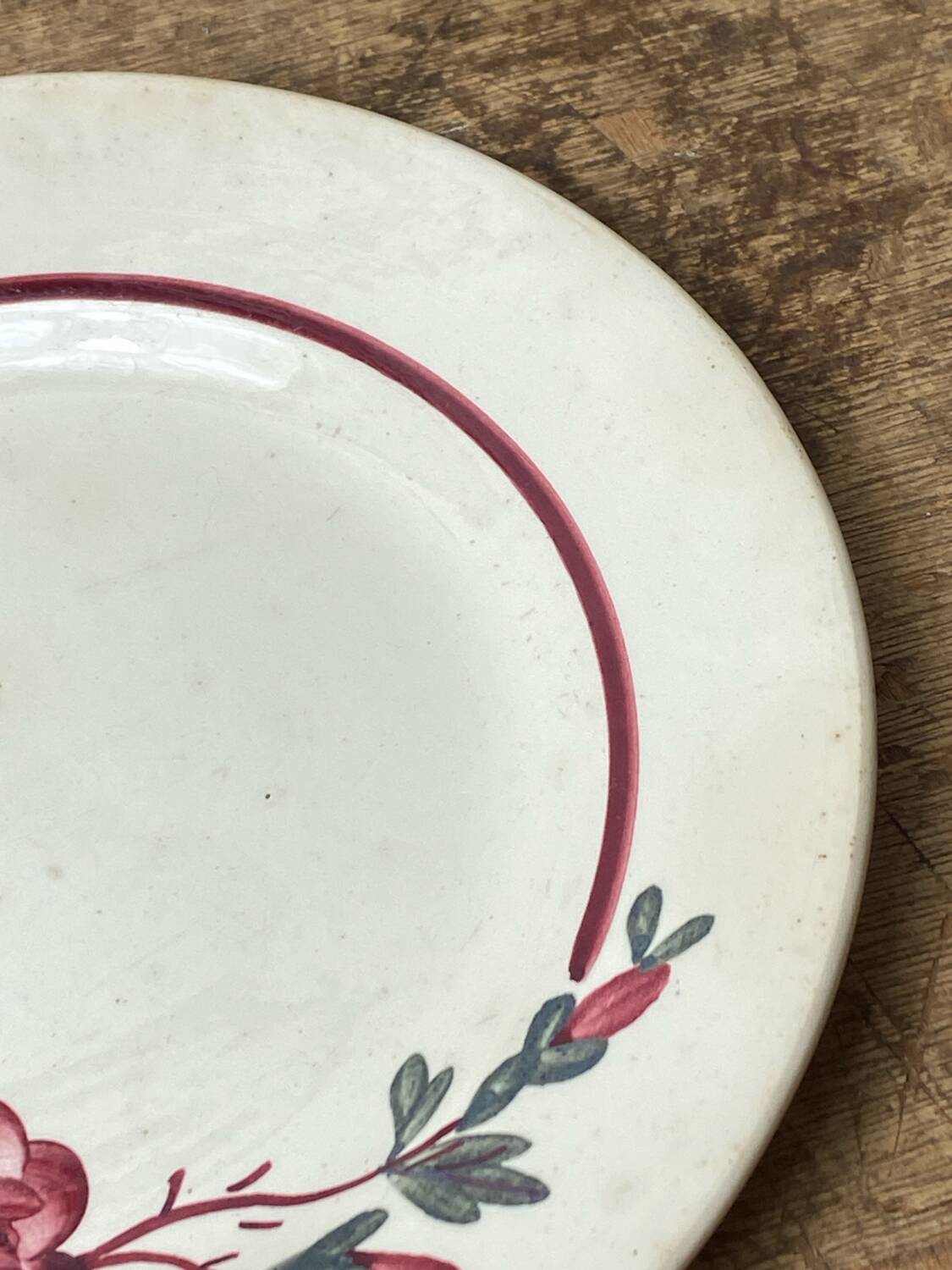 Two Digoin Sarreguemines dessert plates