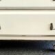 Vintage furniture with 5 drawers painted white