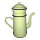 Vintage enameled sheet metal coffee maker