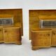 1939s set of Art Deco bedside tables, Czechoslovakia