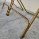 Pair of vintage 1950s Lafuma black folding chairs