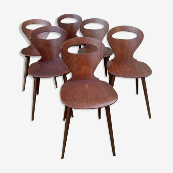 Set of Baumann bistro chairs model "Ant"