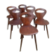 Lot de 6 chaises bistrot Baumann modèle "Fourmi"