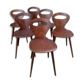 Set of Baumann bistro chairs model "Ant"