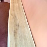 Console 3m x 50 cm solid oak and metal feet in U