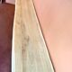 Console 3m x 50 cm en chêne massif et pieds en métal en U
