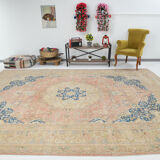 9x12 blue and pink persian rug 380x285cm