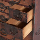 Ancient Japanese tansu of the choba-tansu type – Meiji/Taishō period (circa 1880-1920)