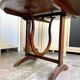 Harvestable winegrower's table in dark wood ⌀ 91 cm