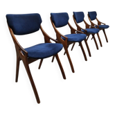 Chaises de salle à manger design vintage danois Hovmand Olsen