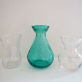 Set of 3 mini glass vases