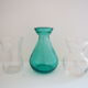 Set of 3 mini glass vases