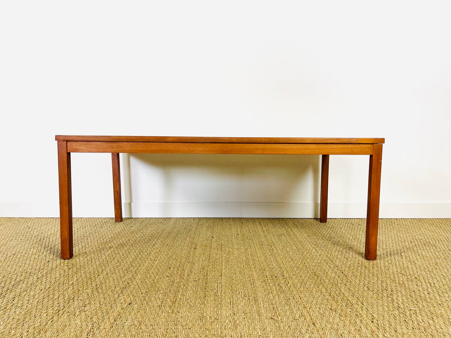 Scandinavian coffee table in copper, 1960.