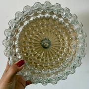 Vintage moulded glass wall or ceiling light globe