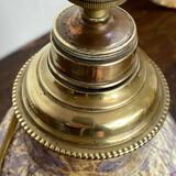 Ceramic and brass lamp