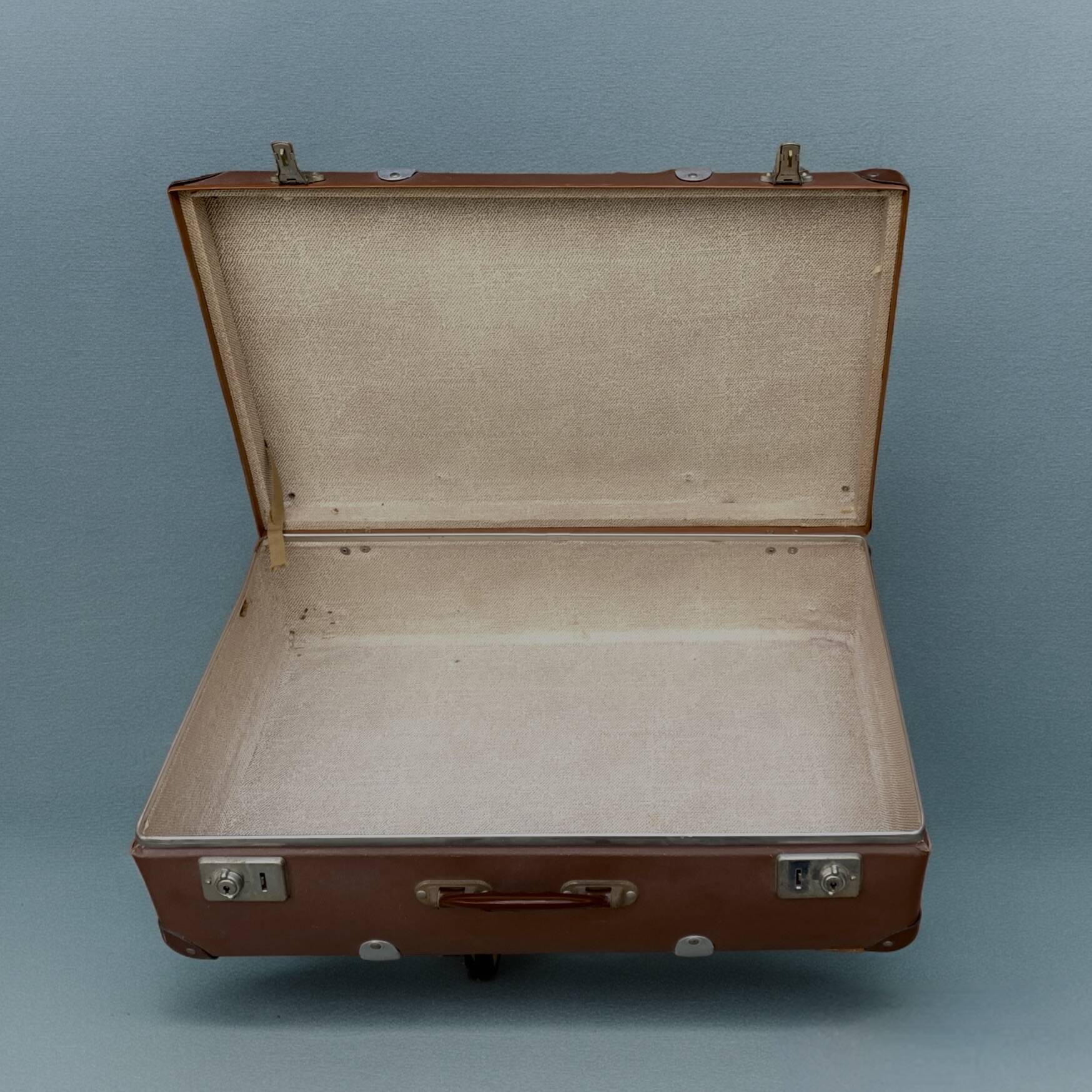 Old fiberglass suitcase