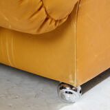 Modular leather sofa set