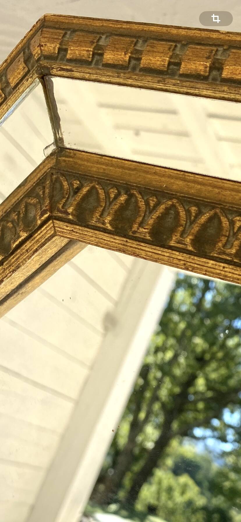 Mirror with glazing beads, 1940s