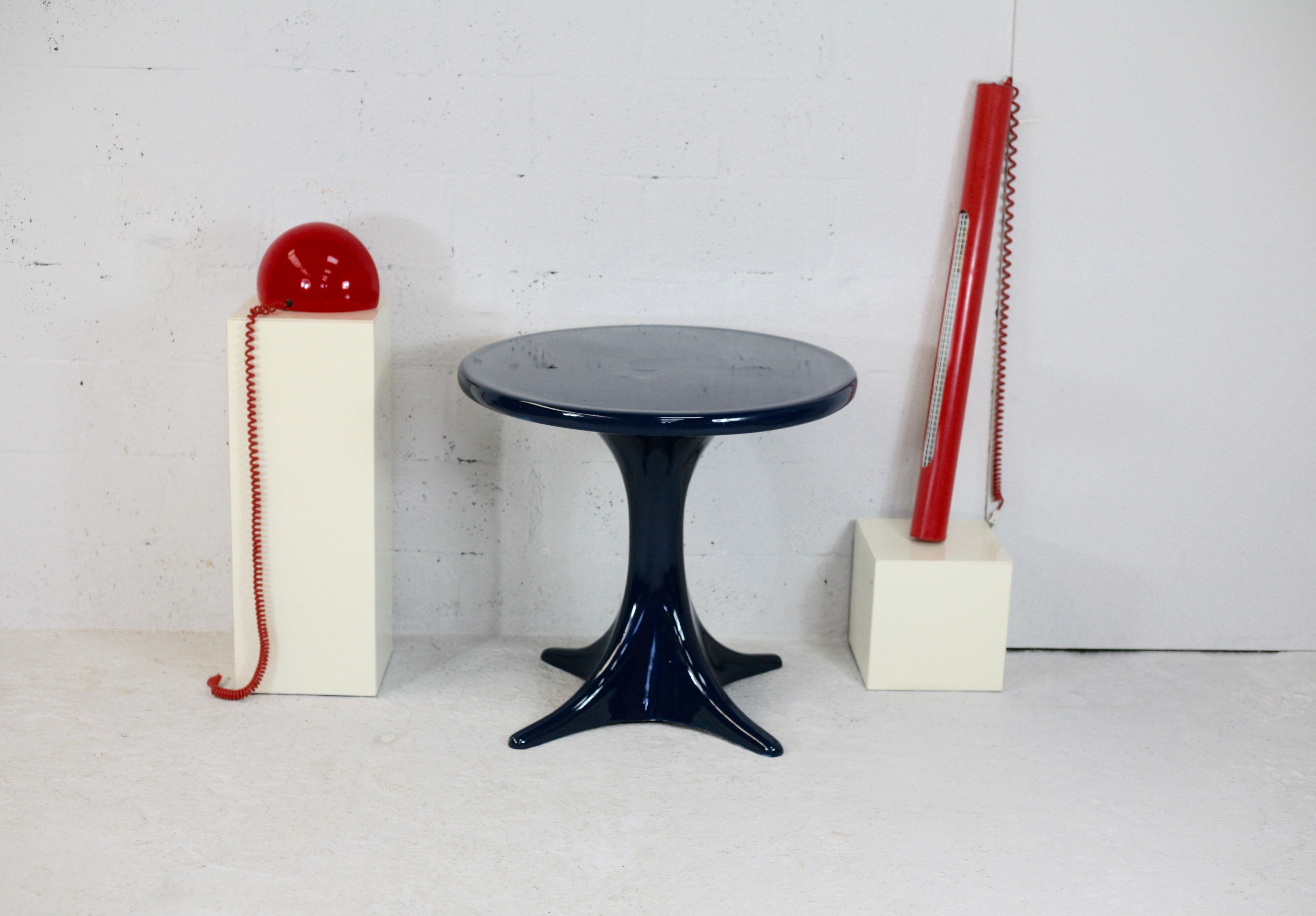 Fiberglass table, France, circa 1970