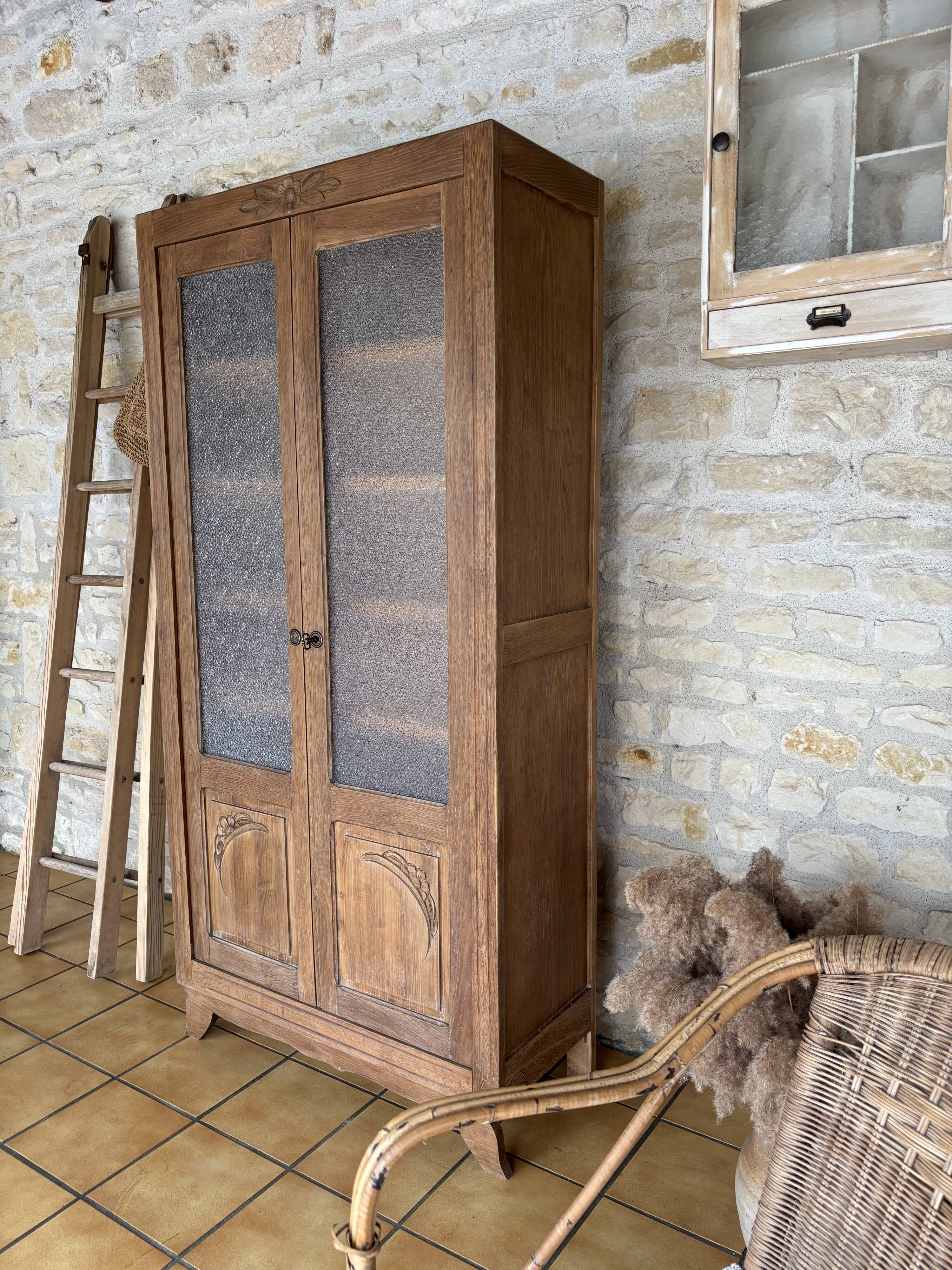 Showcase, Art Deco style bookshelf restored